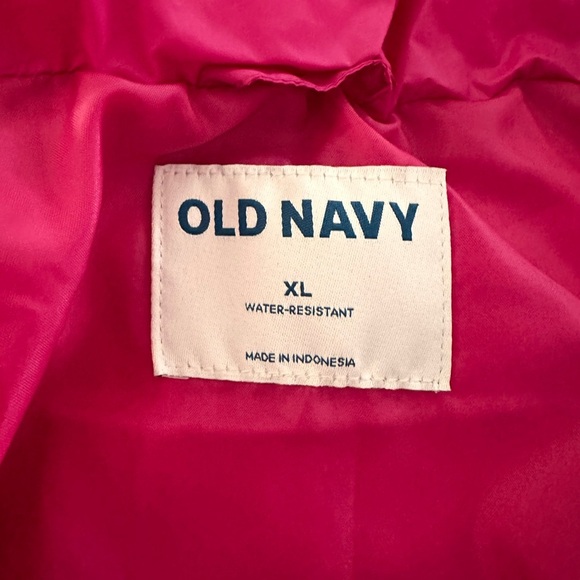Pink Quilt Puffer Zip up Vest Old Navy size XL (1691 - Picture 7 of 8
